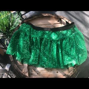 Sparkle Athletics Green Run Skirt Sparkle Skirt L